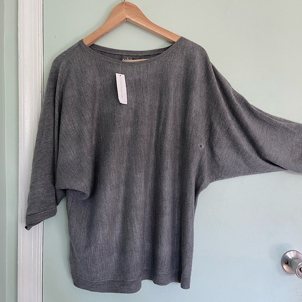 NY&Co easy dolman sweater - gray NWT [M]